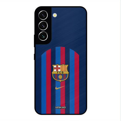 FCB Stripes Samsung Galaxy S22 Mobile Back Cover - Sports PrintShield Case