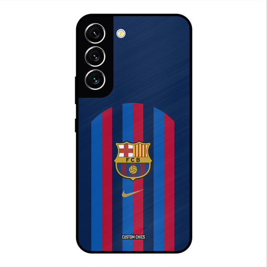 FCB Stripes Samsung Galaxy S22 Mobile Back Cover - Sports PrintShield Case