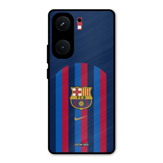 FCB Stripes iQOO Neo 9 Pro Mobile Back Cover - Sports PrintShield Case