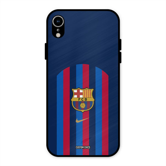 FCB Stripes iPhone XR Mobile Back Cover - Sports PrintShield Case