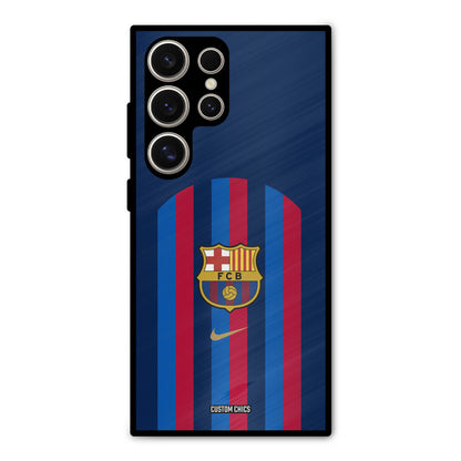 FCB Stripes Samsung Galaxy S24 Ultra Mobile Back Cover - Sports PrintShield Case