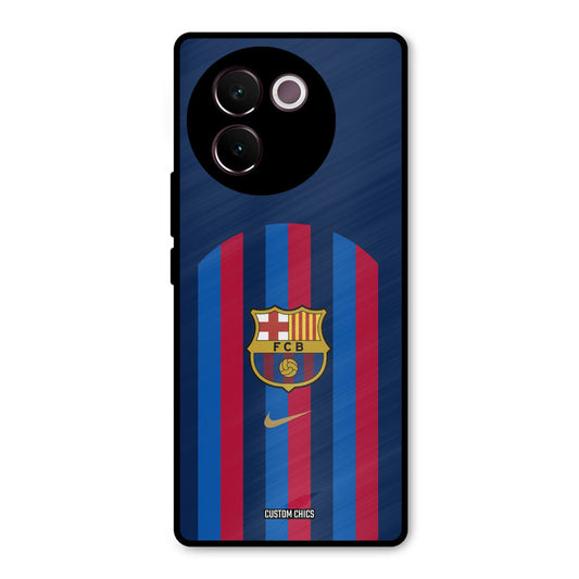 FCB Stripes Vivo V30e Mobile Back Cover - Sports PrintShield Case