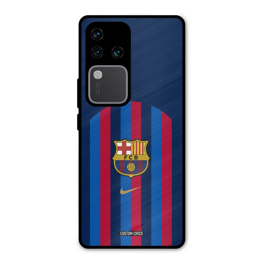 FCB Stripes Vivo V30 Pro Mobile Back Cover - Sports PrintShield Case