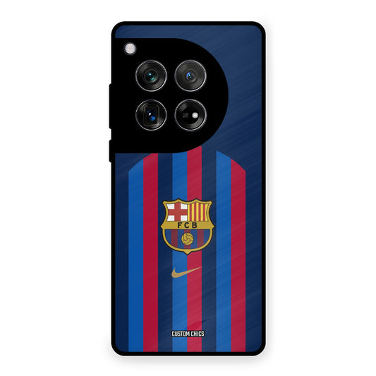 FCB Stripes OnePlus 12 Mobile Back Cover - Sports PrintShield Case