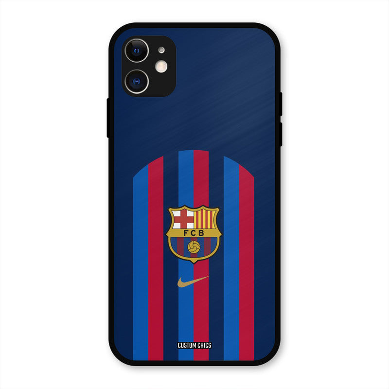 FCB Stripes  iPhone 11 Mobile Back Cover - Sports PrintShield Case