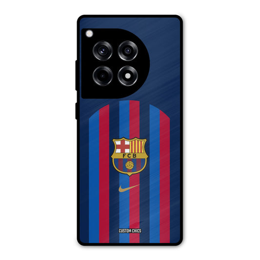 FCB Stripes OnePlus 12R Mobile Back Cover - Sports PrintShield Case