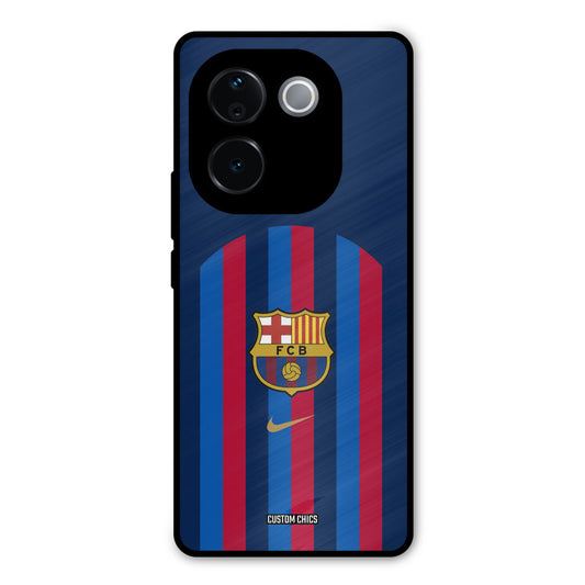 FCB Stripes iQOO Z9s Pro Mobile Back Cover - Sports PrintShield Case