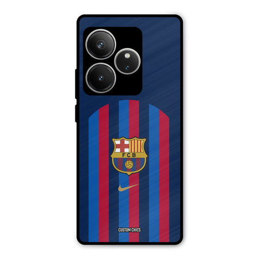 FCB Stripes Realme GT 6 Mobile Back Cover - Sports PrintShield Case