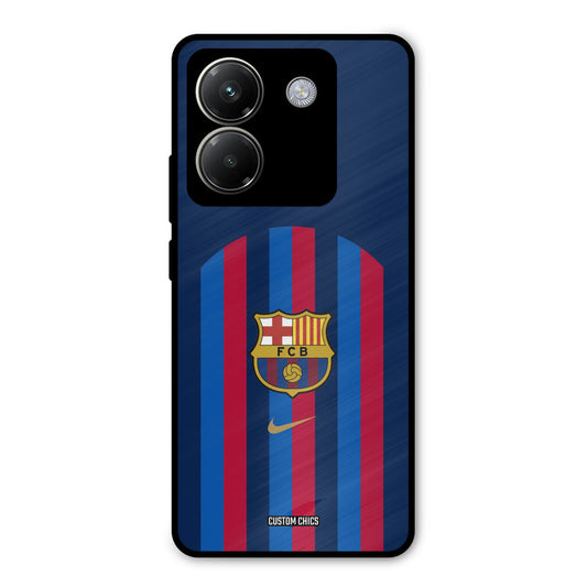 FCB Stripes Poco M7 Pro Mobile Back Cover - Sports PrintShield Case