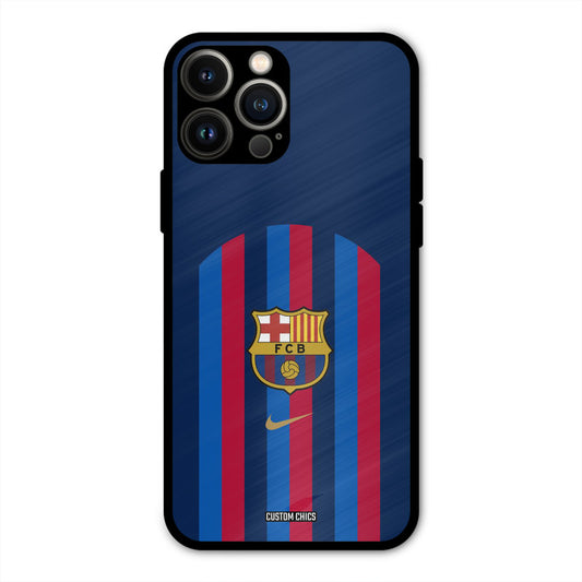 FCB Stripes  iPhone 13 Pro Max Mobile Back Cover - Sports PrintShield Case