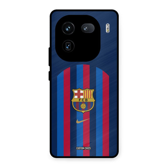 FCB Stripes iQOO 12 Mobile Back Cover - Sports PrintShield Case
