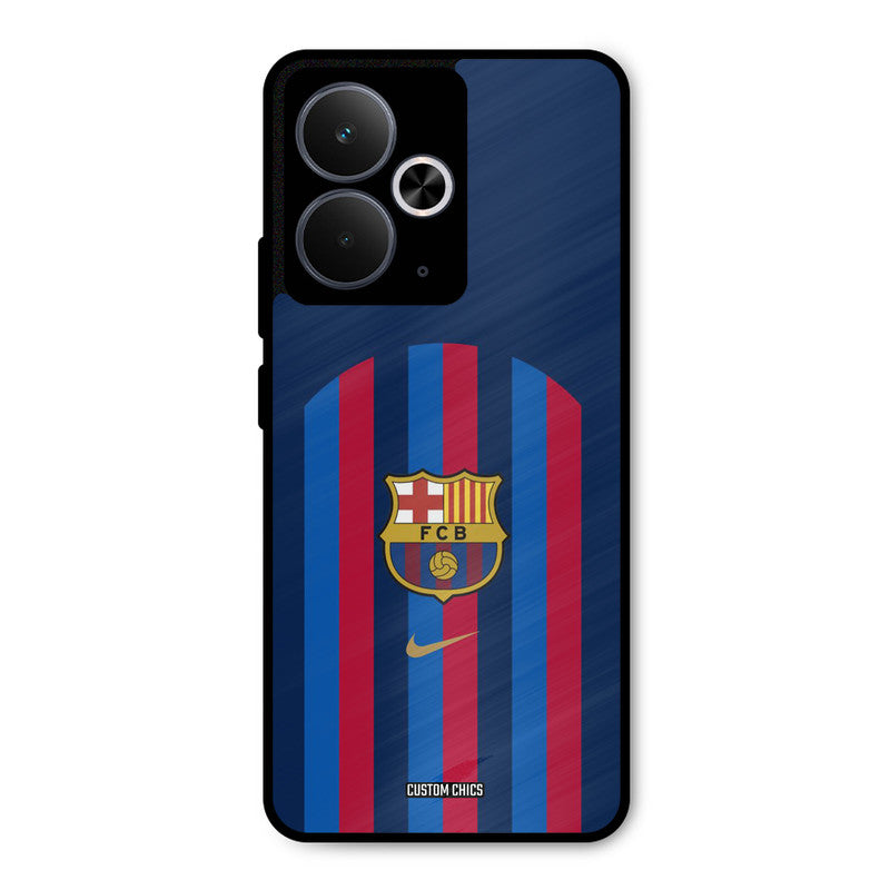 FCB Stripes Realme 14T Mobile Back Cover - Sports PrintShield Case