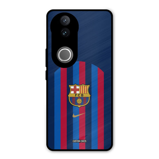 FCB Stripes Vivo V50 Mobile Back Cover - Sports PrintShield Case