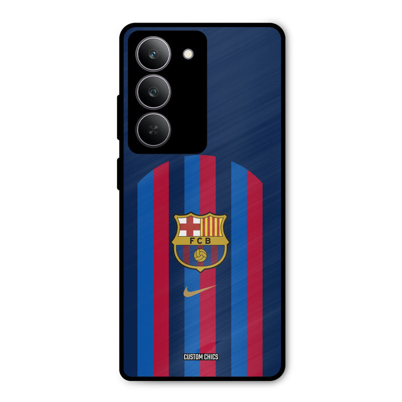 FCB Stripes Realme 14x Mobile Back Cover - Sports PrintShield Case