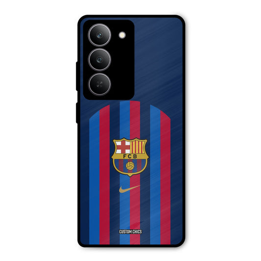 FCB Stripes Realme 14x Mobile Back Cover - Sports PrintShield Case
