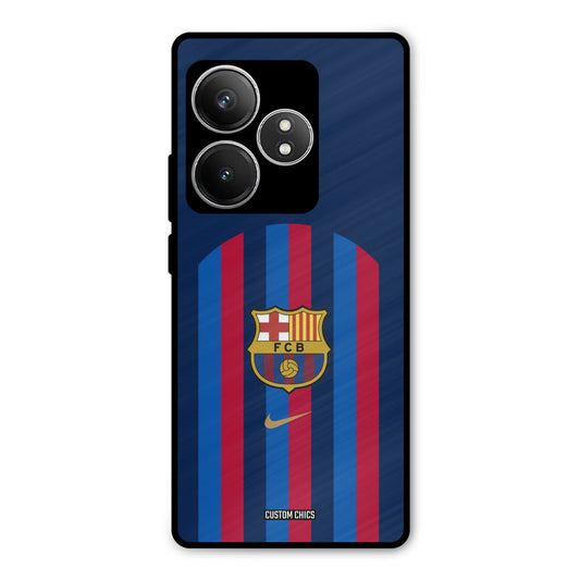 FCB Stripes Realme GT 6T Mobile Back Cover - Sports PrintShield Case