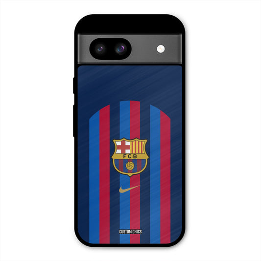 FCB Stripes Google Pixel 8a Mobile Back Cover - Sports PrintShield Case