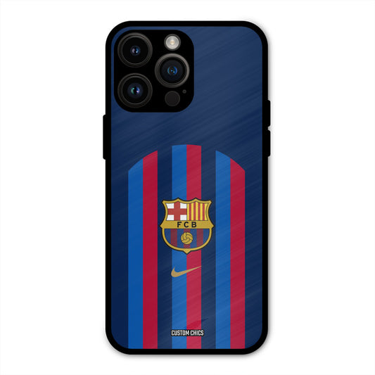 FCB Stripes  iPhone 14 Pro Max Mobile Back Cover - Sports PrintShield Case