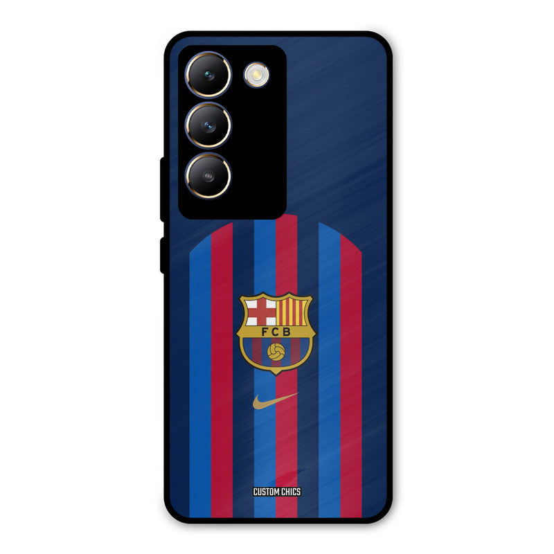 FCB Stripes Vivo Y200e Mobile Back Cover - Sports PrintShield Case
