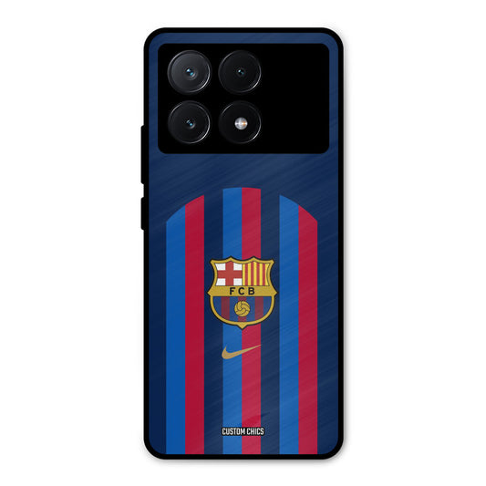 FCB Stripes Poco X6 Pro Mobile Back Cover - Sports PrintShield Case