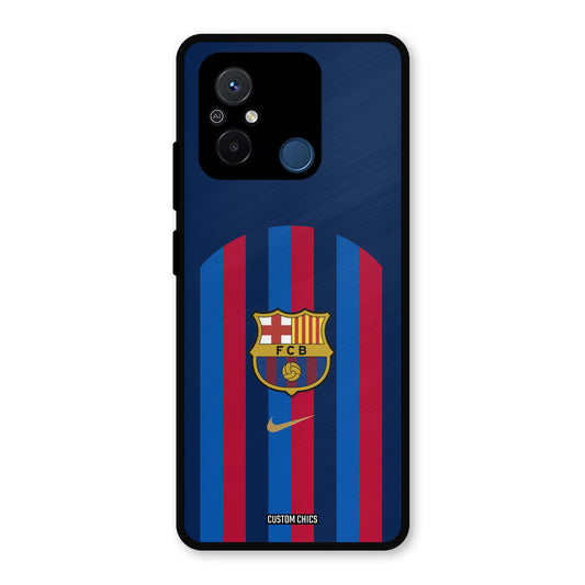 FCB Stripes Redmi 12c Mobile Back Cover - Sports PrintShield Case