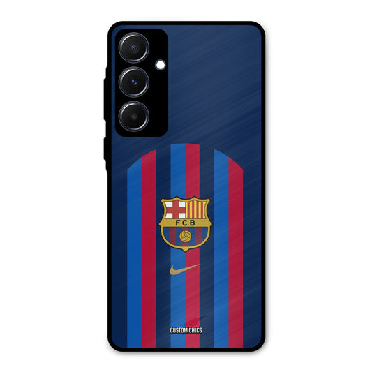 FCB Stripes Samsung Galaxy A55 5G Mobile Back Cover - Sports PrintShield Case