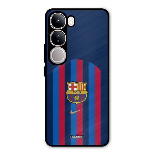 FCB Stripes Vivo Y300 Mobile Back Cover - Sports PrintShield Case