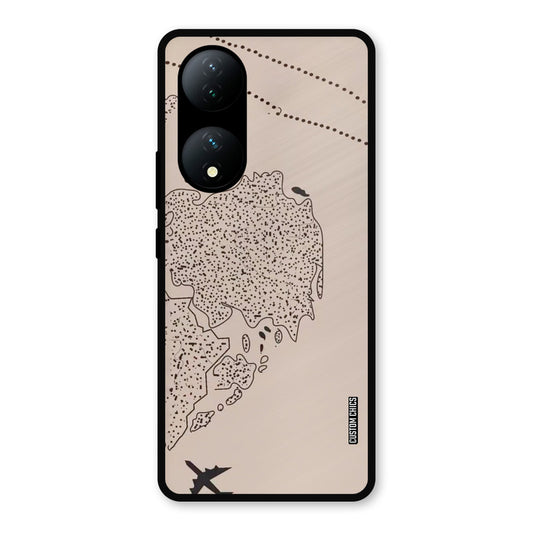 First Half Map Vivo Y100 Mobile Back Cover - Cute PrintShield Case