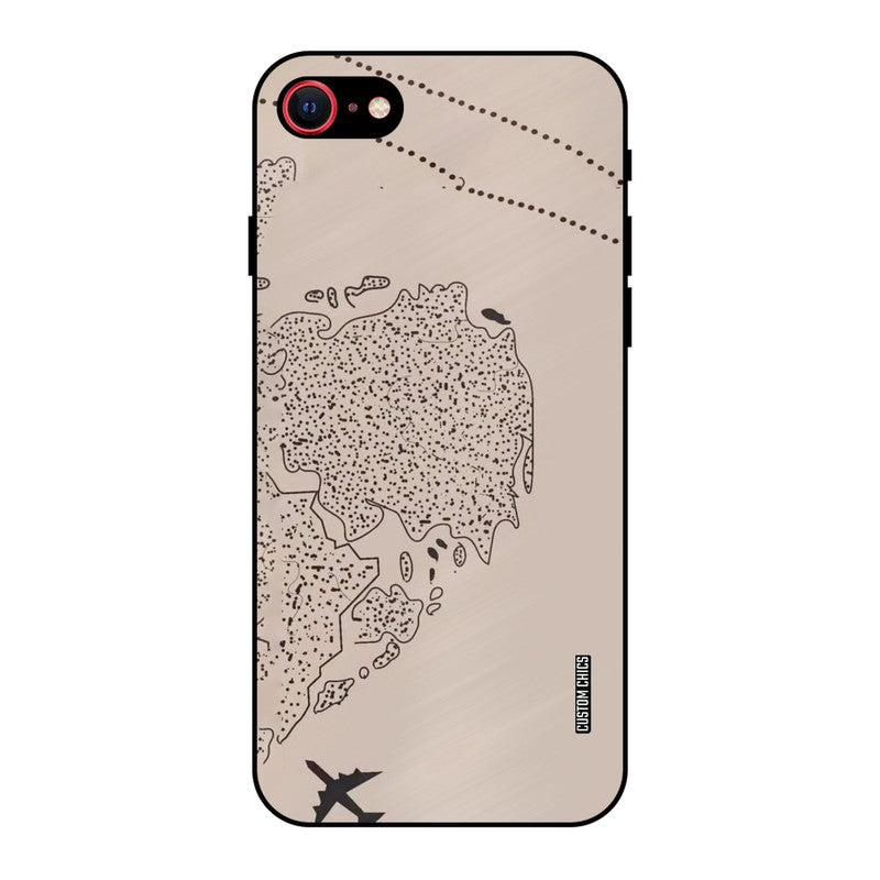 First Half Map iPhone SE 2020 Mobile Back Cover - Cute PrintShield Case