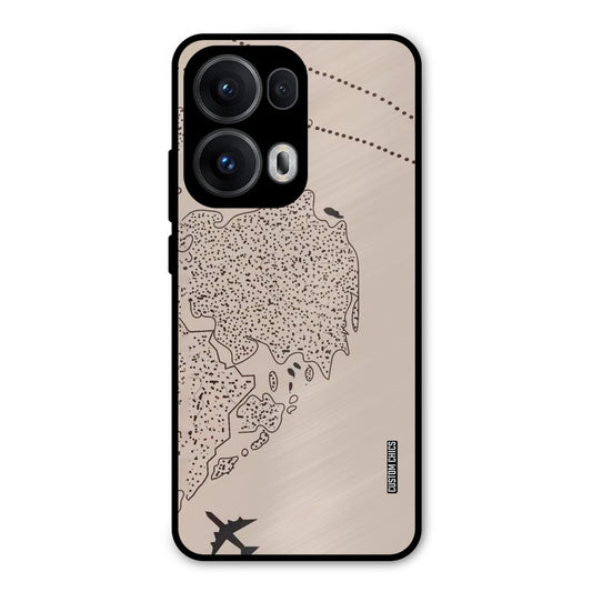 First Half Map Oppo Reno 13 Pro 5G Mobile Back Cover - Cute PrintShield Case