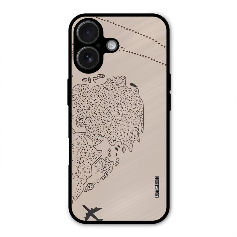First Half Map iPhone 16 Mobile Back Cover - Cute PrintShield Case