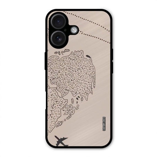 First Half Map iPhone 16 Mobile Back Cover - Cute PrintShield Case