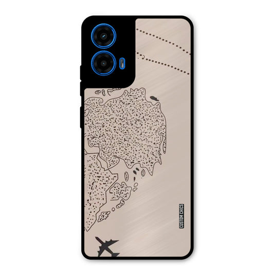 First Half Map Moto G45 Mobile Back Cover - Cute PrintShield Case