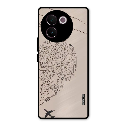 First Half Map Vivo V30e Mobile Back Cover - Cute PrintShield Case