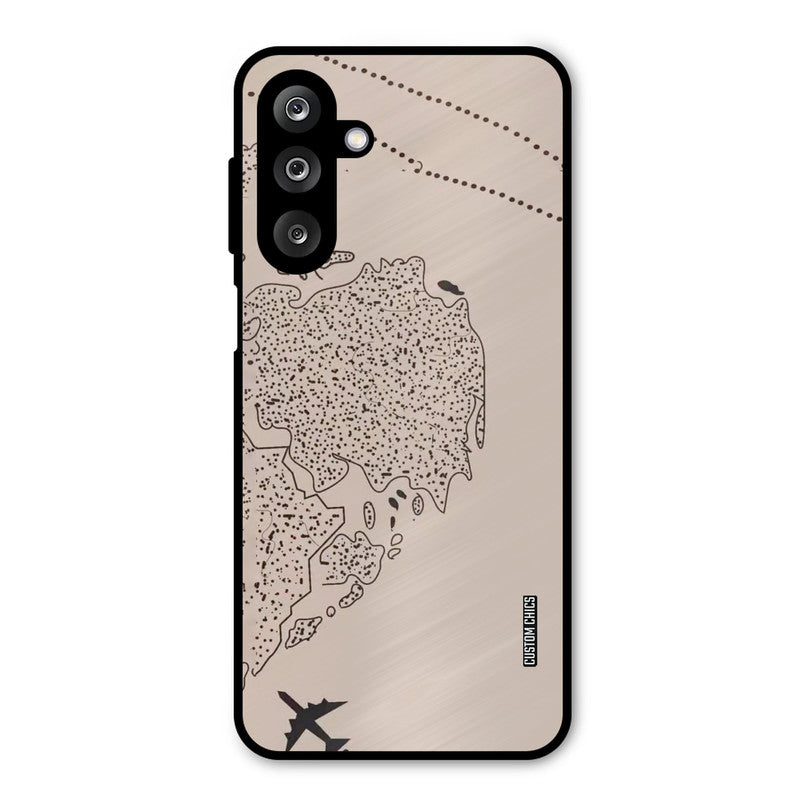 First Half Map Samsung Galaxy M36 Mobile Back Cover - Cute PrintShield Case