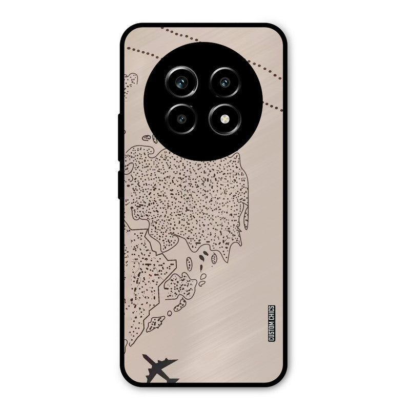 First Half Map Realme 13 Pro Mobile Back Cover - Cute PrintShield Case