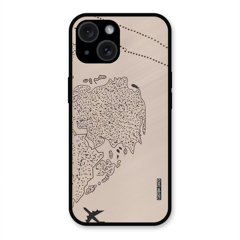 First Half Map iPhone 15 Mobile Back Cover - Cute PrintShield Case