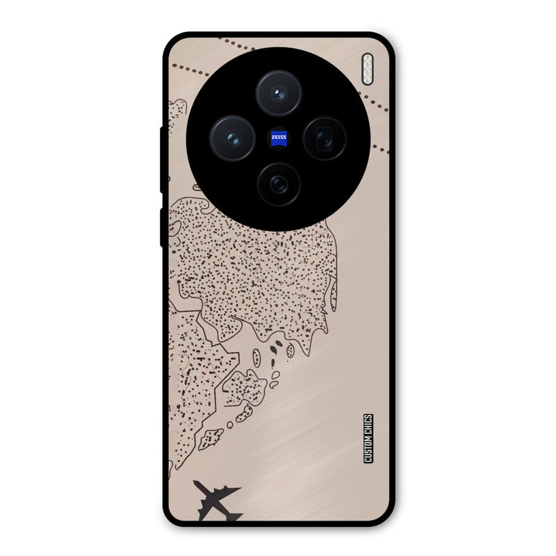 First Half Map Vivo X200 Mobile Back Cover - Cute PrintShield Case