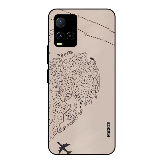 First Half Map Vivo Y33s Mobile Back Cover - Cute PrintShield Case