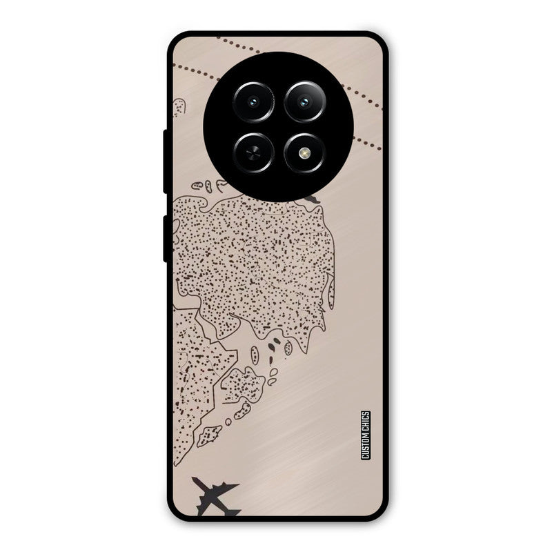 First Half Map Realme Narzo N65 Mobile Back Cover - Cute PrintShield Case