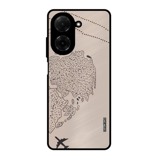 First Half Map Poco C71 Mobile Back Cover - Cute PrintShield Case