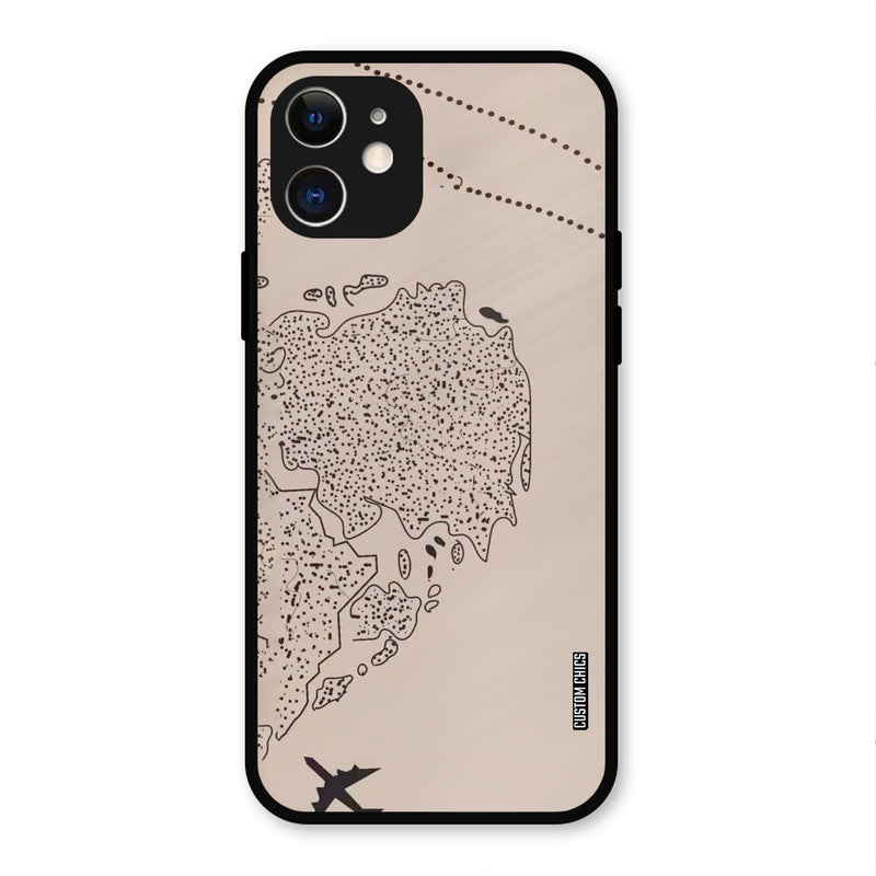First Half Map iPhone 12 Mobile Back Cover - Cute PrintShield Case