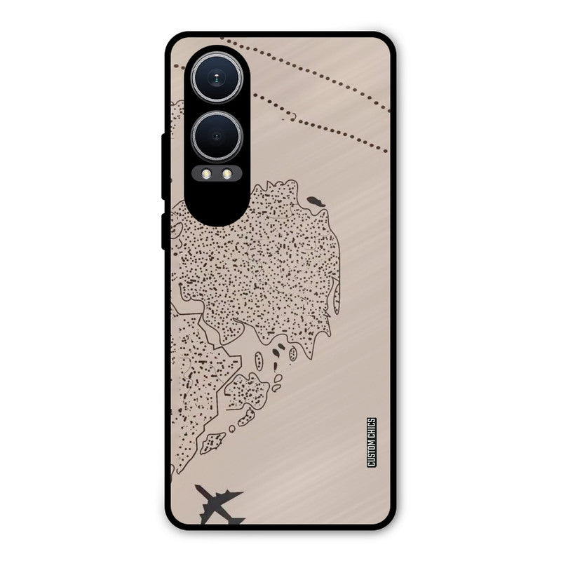 First Half Map Oneplus Nord CE4 Lite Mobile Back Cover - Cute PrintShield Case