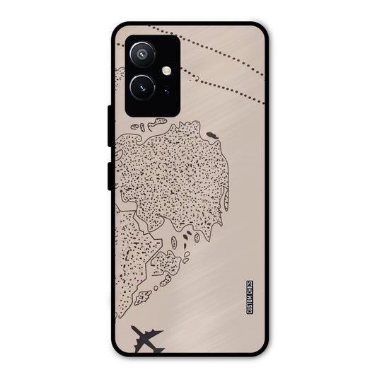 First Half Map Vivo Y75 5G Mobile Back Cover - Cute PrintShield Case