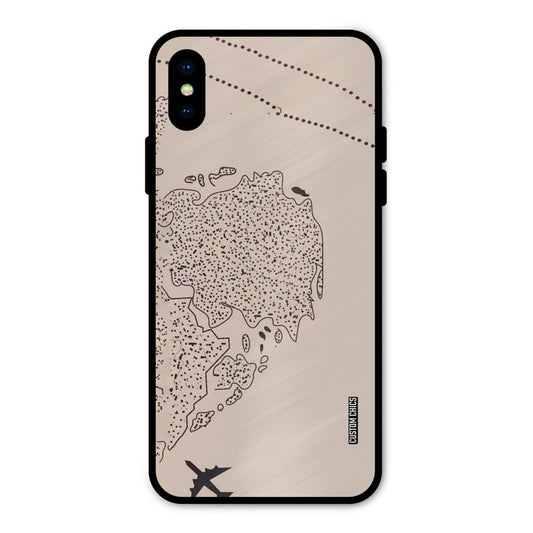 First Half Map iPhone X Mobile Back Cover - Cute PrintShield Case