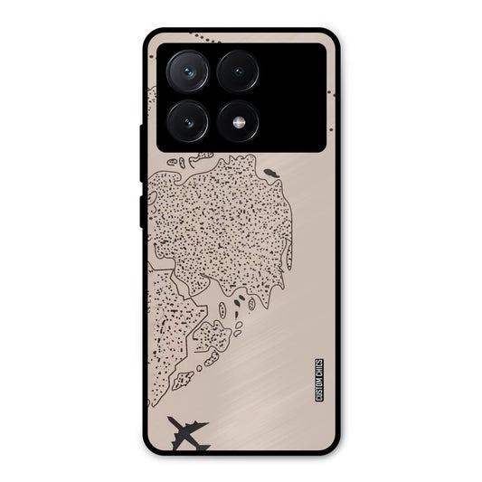 First Half Map Poco X6 Pro Mobile Back Cover - Cute PrintShield Case