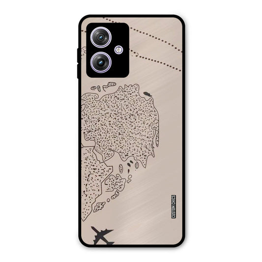 First Half Map Moto G54 Mobile Back Cover - Cute PrintShield Case