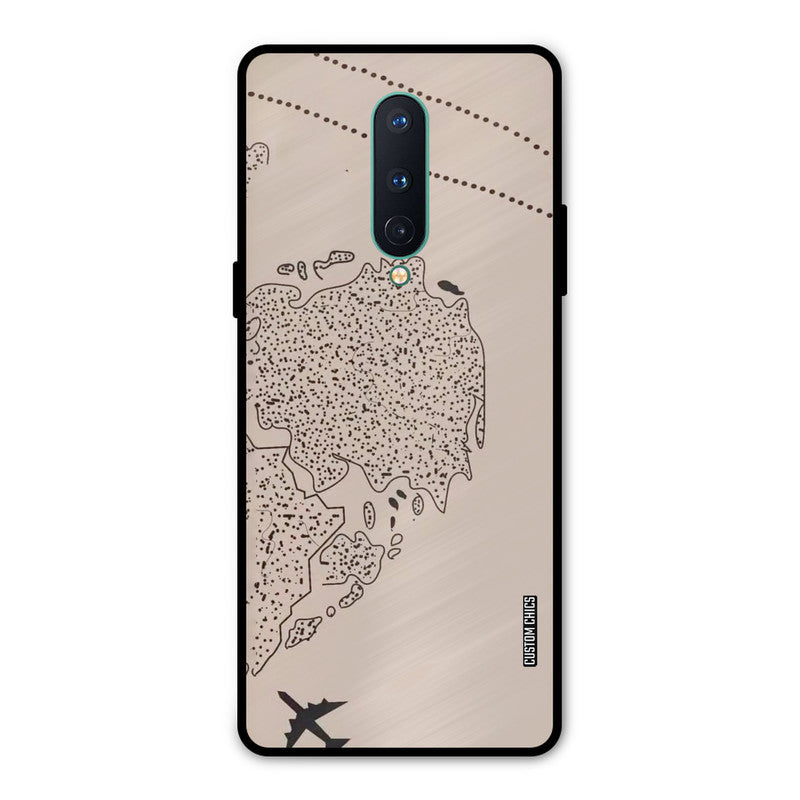 First Half Map Oneplus 8 Mobile Back Cover - Cute PrintShield Case