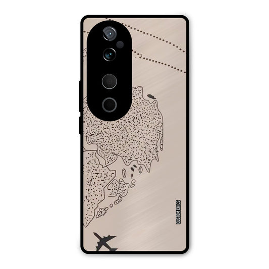 First Half Map Vivo V40 Mobile Back Cover - Cute PrintShield Case