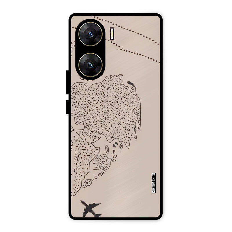 First Half Map Vivo V29e Mobile Back Cover - Cute PrintShield Case